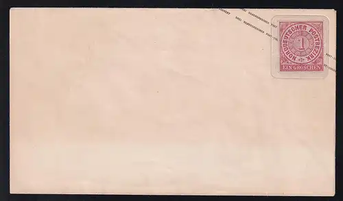 Ziffer 1 Gr. auf Preussen U 28