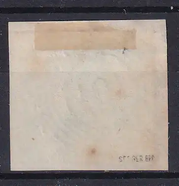 Ziffer 3 Kr. auf Briefstück mit Nummernstempel 101 (= Oberkirch), gepr. Seeger BPP
