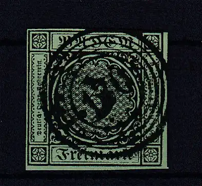 Ziffer 3 Kr. mit Nummernstempel 120 (= Rothenfels)