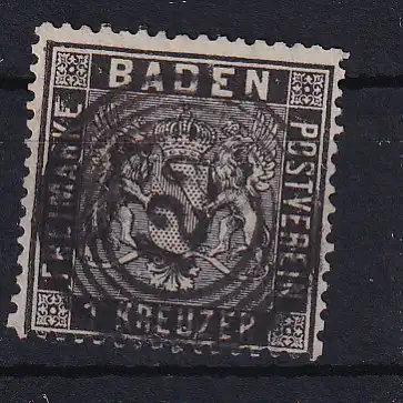 Wappen 1 Kr. mit Nummernstempel 122 (= Salem)