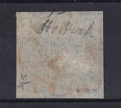 Ziffer 3 Kr. auf Briefstück mit Nummernstempel 139 (= Stockach), gepr. Seeger BPP