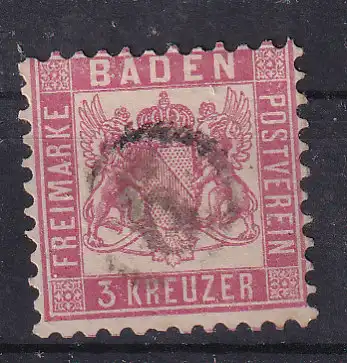 Wappen 3 Kr. mit Uhrradstempel 6 (= Altbreisach)