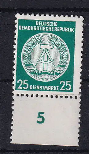 Staatswappen 25 Pfg. Unterrandstück **