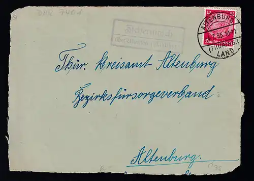ALTENBURG (THÜRING.) LAND 4.7.35 + R2 Zschernitzsch über Altenburg (Thüring.)