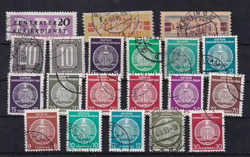 1 Steckkarte mit 20 Sienstmarken, gemischt