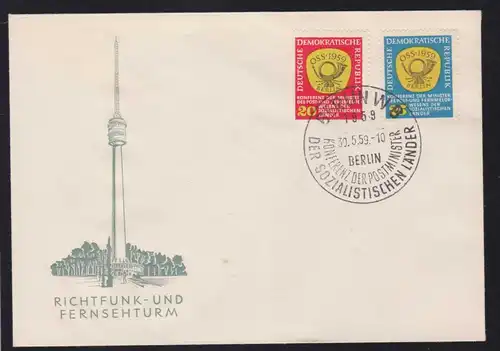 postminister-Konferenz auf FDC ohne Anschrift