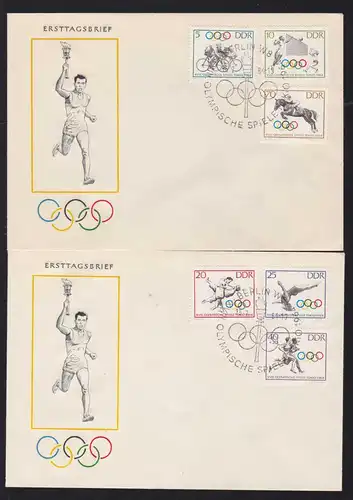 Olympische sommerspiele Tokio 1964 auf 2 FDC ohne Anschrift