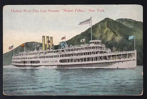 Hudson River Day Line Stamer "Robert Fultin"