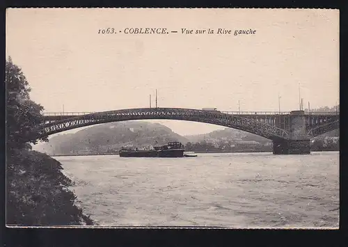 Coblende Vue sur la Rive gauche