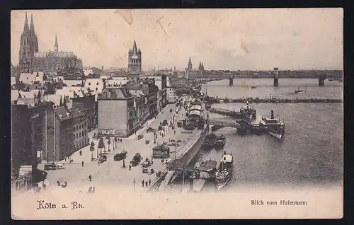 Köln a.Rh. Blick vom Hafenturm