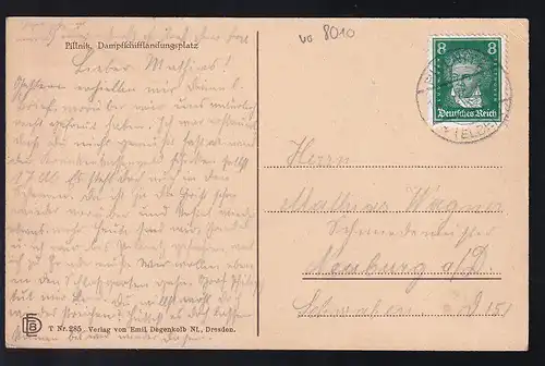 Pillnitz Dampfschifflandungsplatz