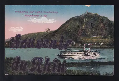 Souvenir du Rhin Drachenfels und Gasthof Drachenburg