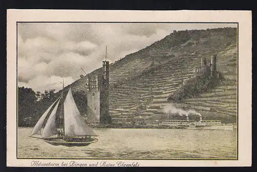 Mäuseturm bei Bingen und Ruine Ehrenfels
