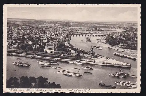 Koblenz Rh. Flottenparade am Deutschen Eck