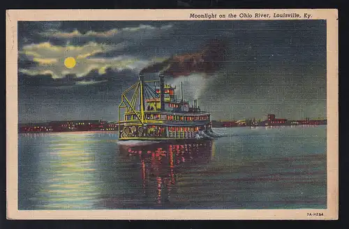 Louisville, Ky Moonlight on the Ohio River