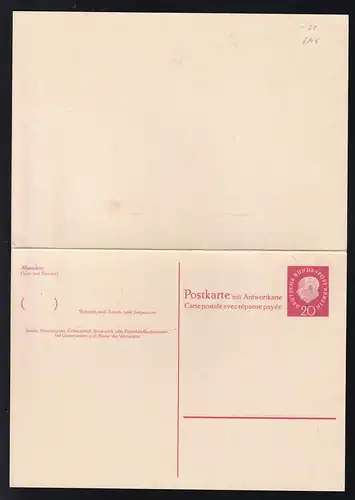 Theodor Heuss (Medaillon) 20 Pfg./20 Pfg.