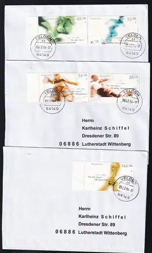 Sporthilfe 2004 auf 3 Briefen