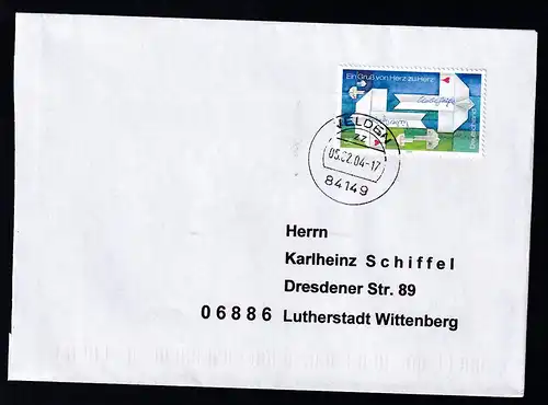 Großmarke auf Brief 