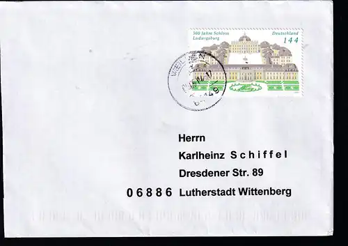 300 Jahre Schloss Ludwigsburg auf Brief