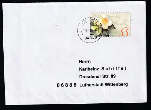 Grussmarke auf Brief