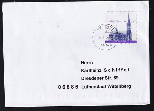 100 Jahre Gedächtniskirche Speyer auf Brief