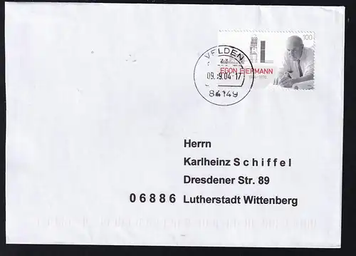 150.100. Geburtstag von Egon Eiermann auf Brief