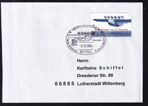 Tag der Briefmarke 2004 auf Brief