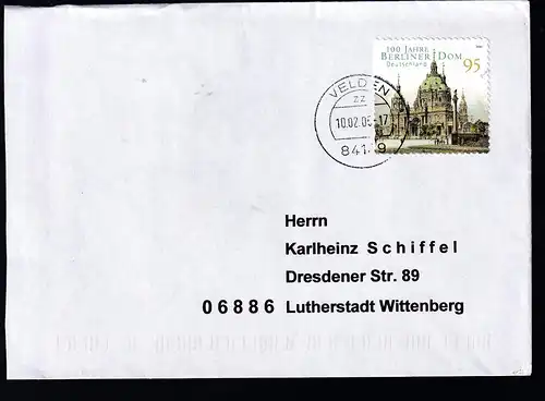 100 Jahre Berliner Dom auf Brief