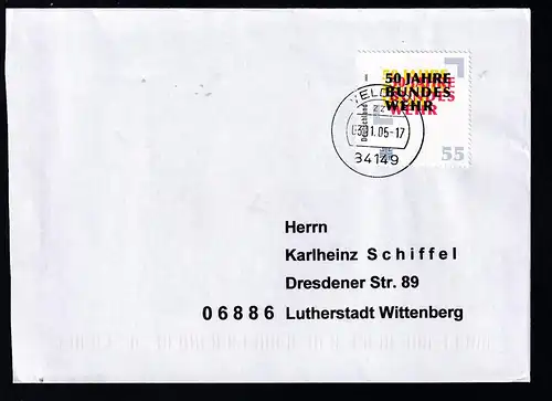 50 Jahre Bundeswehr auf Brief