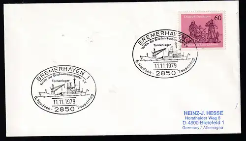 BREMERHAVEN 1 2850 6. Nordsee-Tauschtag Verein der Briefmarkensammöer e.V. 