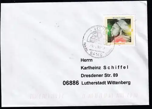 450. Todestag von Martin Luther auf Brief