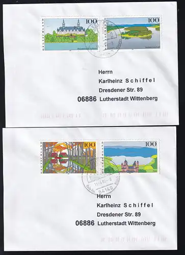 Bilder aus Deitschland (IV) auf 2 Briefen