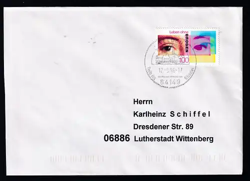 Kampf gegen Drogenmissbrauch auf Brief