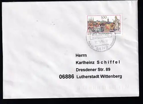 UNESCO-Welterbe (III)Altstadt Bamberg  auf Brief