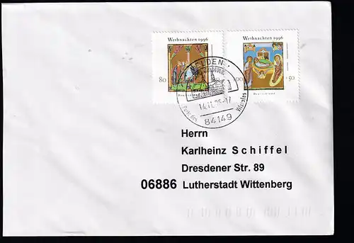Weihnachten 1996 auf Brief
