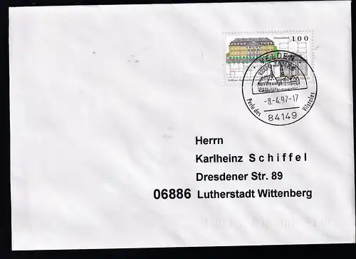 UNESCO-Welterbe (IV) Schlösser Augustusburg und Falkenstein in Brühl auf Brief