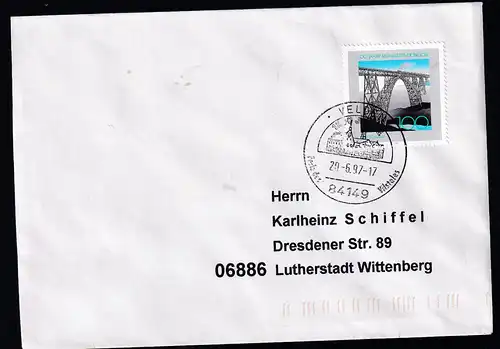 100 Jahre Müngszener Brücke auf Brief