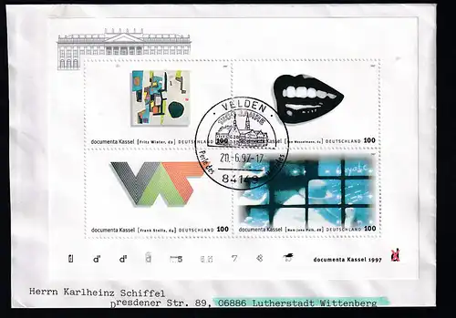 10. documenta Kassel 1997, Block auf Brief