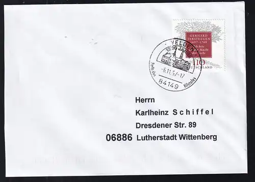 300. Geburtstag von Gerhard Tersteegen auf Brief