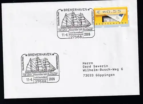 BREMERHAVEN 27568 Deutsche Post Erlebnis Briefmarken 100 Jahre 