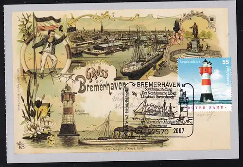 BREMERHAVEN 27570 Deutsche Post Erlebnis Briefmarken Sonderausstellung "Der Nordfeutsche 