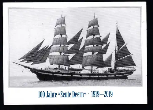 BREMERHAVEN 27568 Deutsche Post Erlebnis Briefmarken 100 Jahre SETE DEERN  1919-2019