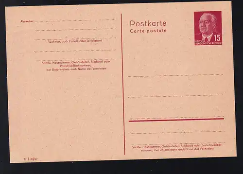 Wilhem Pieck 15 Pfg.