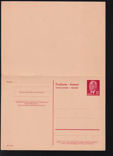 Wilhem Pieck 15 Pfg./15 Pfg.