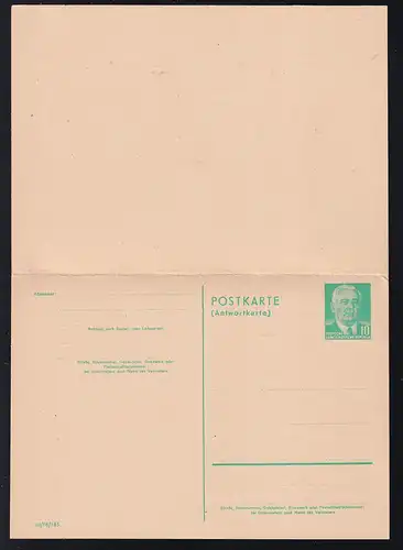 Wilhelm Pieck 10 Pfg./10 Pfg.