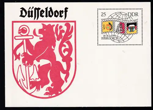 10. Internationale Briefmarkenausstellung der Jugend in Düsseldorf