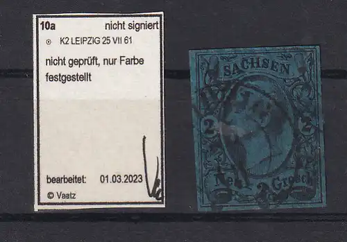 König Johann I 2 Ngr. mit K2 LEIPZIG 25 VII 61