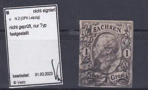 König Johann I 1 Ngr. Mit Nummernstempel 2 (=  OPA Leipzig)