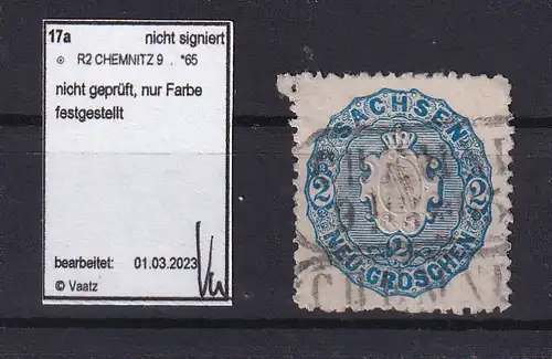 Wappen 2 Ngr. mit R2 CHEMNITZ 9 ? 65