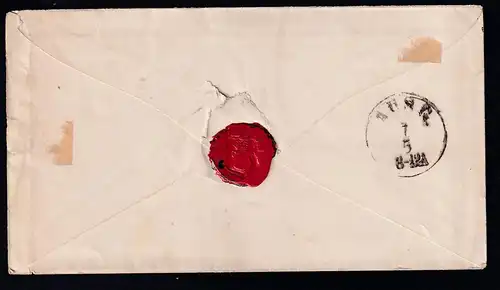 König Friedrich Wilhelm IV. 3 Sgr. auf Brief mit K2 HAMBURG 6.5. nach Elberfeld, 